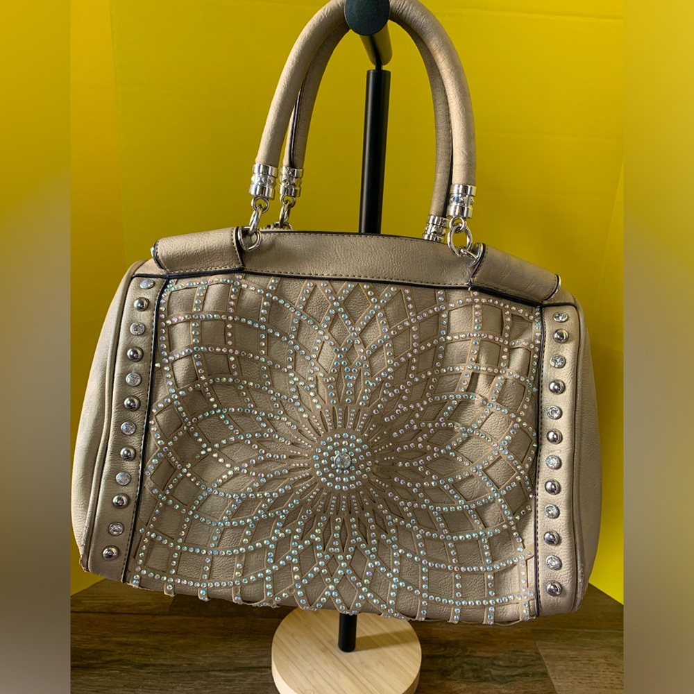 Rhinestone Embellished Shoulder Bag